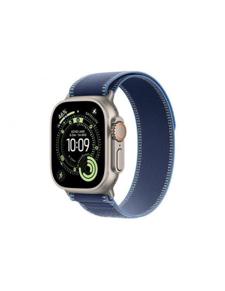 Smartwatch apple watch ultra 3 gps + cellular 49mm natural titanium case blue - bright blue trail loop - m - l Smartwatch apple watch ultra 3 gps + cellular 49mm natural titanium case blue - bright blue trail loop - m - l