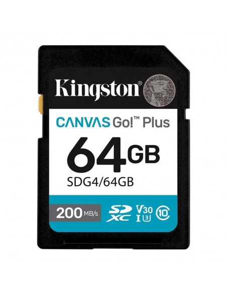 Tarjeta memoria sdxc 64gb kingston canvas go! plus uhs - i clase 10