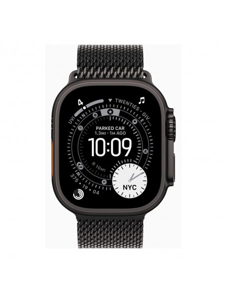 Smartwatch apple watch ultra 3&nbsp;gps + cellular&nbsp;49mm&nbsp;black titanium case black titanium milanese loop - l