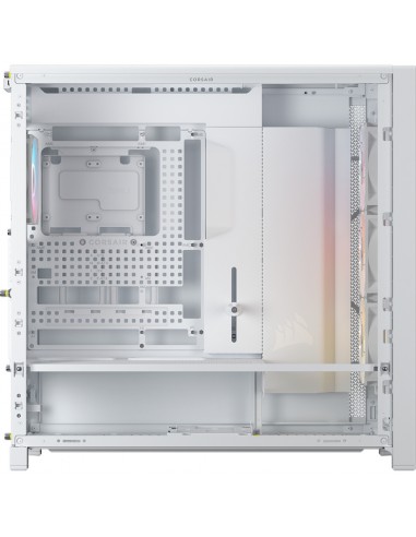 Caja ordenador gaming corsair frame 5000d rs atx argb cristal templado blanco