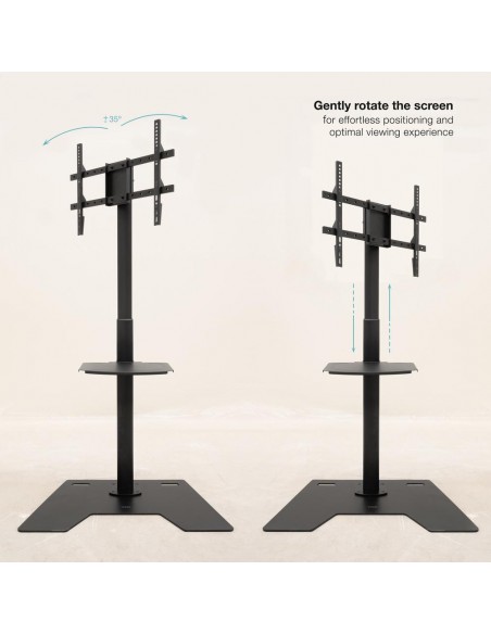 Soporte de suelo tooq para pantalla tv 37 pulgadas - 70 pulgadas fs2284m - b