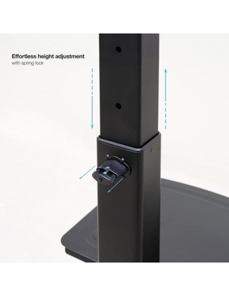 Soporte de suelo tooq para pantalla tv 37 pulgadas - 70 pulgadas fs2284m - b