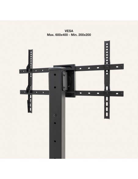 Soporte de suelo tooq para pantalla tv 37 pulgadas - 70 pulgadas fs2284m - b