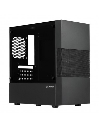 Caja ordenador gaming unykach aero c25 matx vidrio negra