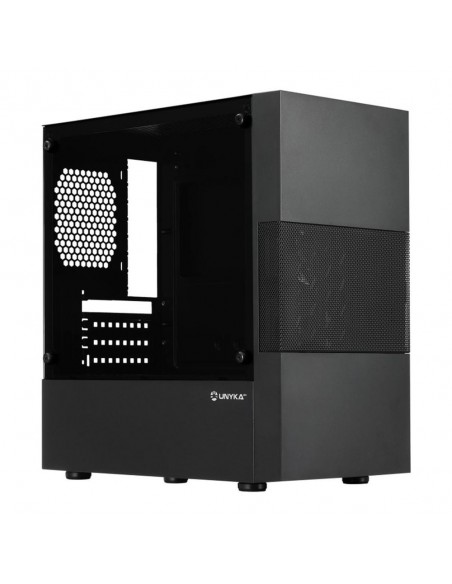 Caja ordenador gaming unykach aero c25 matx vidrio negra