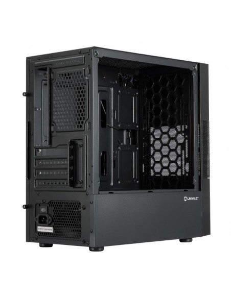 Caja ordenador gaming unykach aero c25 matx vidrio negra Caja ordenador gaming unykach aero c25 matx vidrio negra