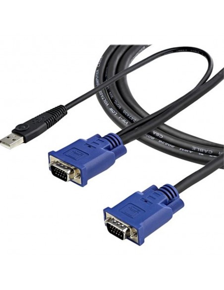 Cable vga a vga - usb 2.0 startech 3.05m - macho - macho - negro