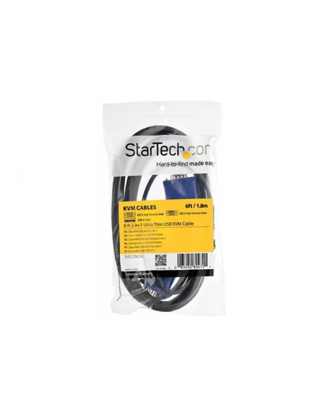 Cable vga a vga - usb 2.0 startech 3.05m - macho - macho - negro Cable vga a vga - usb 2.0 startech 3.05m - macho - macho - negro