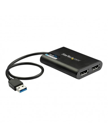 Adaptador usb 3.0 a dp 4k uhd startech 0.30m - macho - hembra - negro