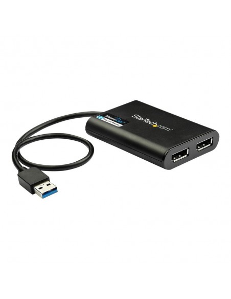 Adaptador usb 3.0 a dp 4k uhd startech 0.30m - macho - hembra - negro