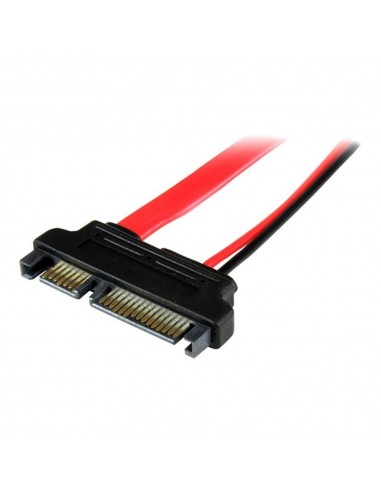 Cable sata startech 0.15m - macho - hembra - rojo