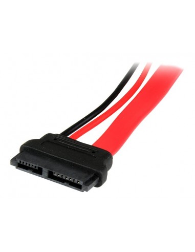 Cable sata startech 0.15m - macho - hembra - rojo