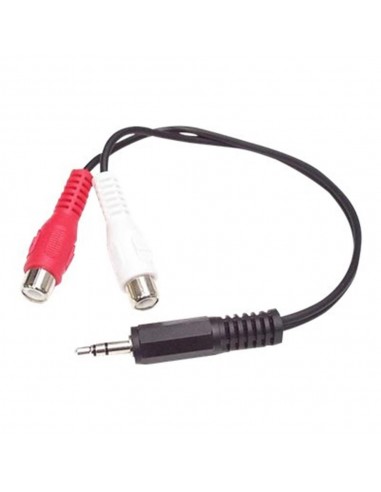Cable mini jack 3.5mm startech 0.15m - macho - hembra
