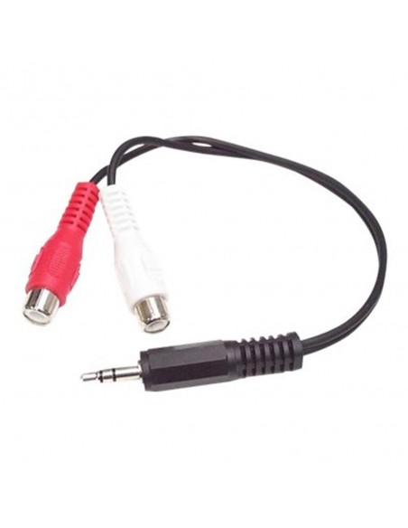 Cable mini jack 3.5mm startech 0.15m - macho - hembra