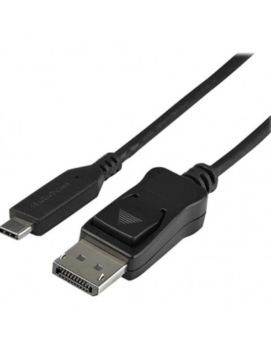 Cable usb tipo c a dp startech 1m - macho - macho - negro