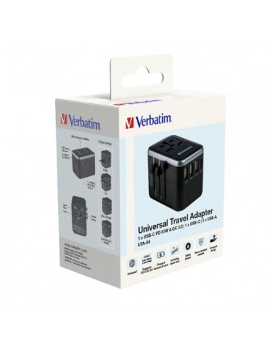 Cargador universal verbatim uta - 04 61w