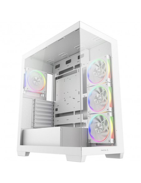 Caja ordenador gaming atx deepcool cg580v2 cristal templado blanca