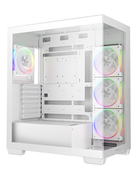 Caja ordenador gaming atx deepcool cg580v2 cristal templado blanca
