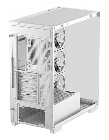 Caja ordenador gaming atx deepcool cg580v2 cristal templado blanca