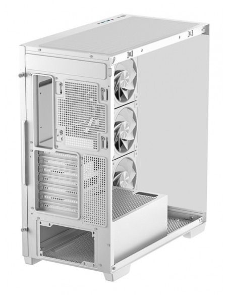 Caja ordenador gaming atx deepcool cg580v2 cristal templado blanca