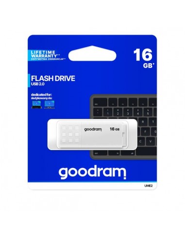Memoria usb 2.0 goodram 16gb ume2 blanco
