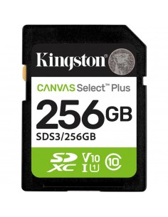 Tarjeta memoria sdxc 256gb kingston canvas select plus uhs - i clase 10