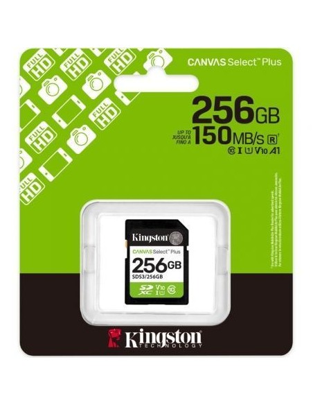 Tarjeta memoria sdxc 256gb kingston canvas select plus uhs - i clase 10 Tarjeta memoria sdxc 256gb kingston canvas select plus uhs - i clase 10