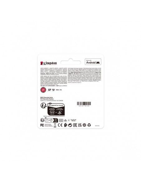 Tarjeta memoria sdxc 128gb kingston canvas select plus uhs - i clase 10
