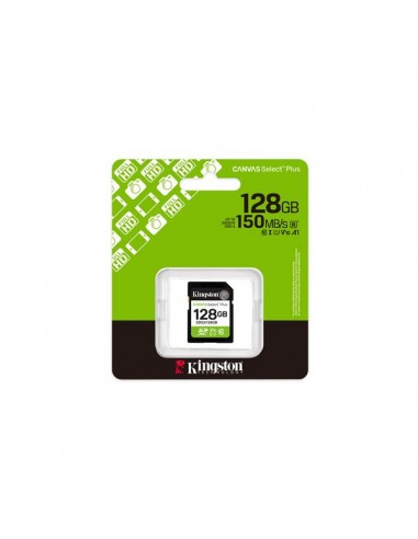 Tarjeta memoria sdxc 128gb kingston canvas select plus uhs - i clase 10