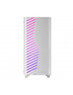Caja ordenador mars gaming mcvolt atx argb cristal templado blanco