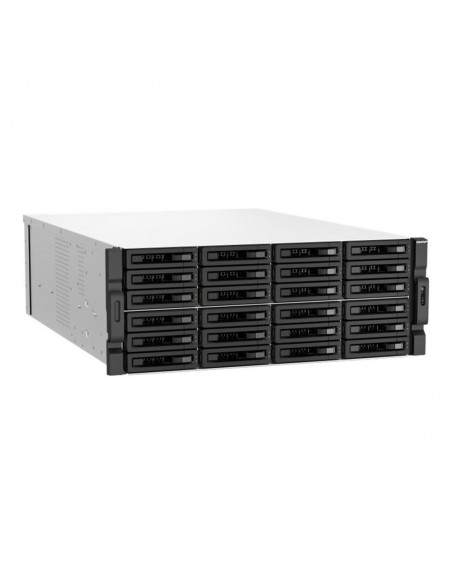 Servidor nas qnap ts - h3087xu - rp - e2378 - 64g 30 bahias 4u rack 64gb gigabit ethernet