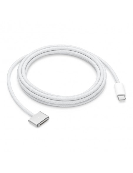 Cable usb tipo c a magsafe 3 apple 2m - macho - macho - plata