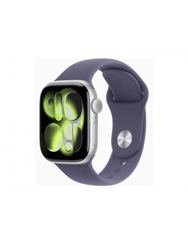 Smartwatch apple watch series 11 gps + cellular 42mm silver alluminium case purple mist sport loop m - l