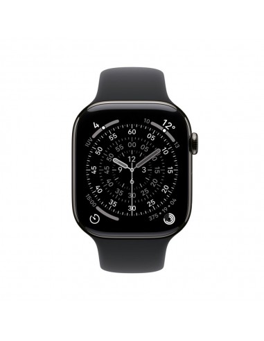 Smartwatch apple watch s11 gps + cellular 46mm natural slate case black sport band s - m