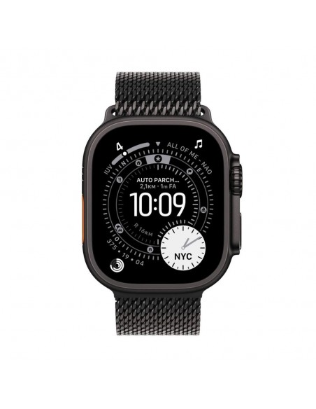 Smartwatch apple watch ultra 3&nbsp;gps + cellular&nbsp;49mm&nbsp;black titanium case black titanium milanese loop - m