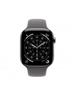 Smartwatch apple watch s11&nbsp;gps + cellular 46mm natural titanium case stone grey sport band m - l