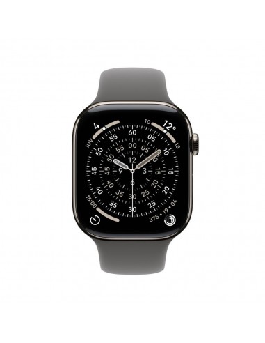 Smartwatch apple watch s11&nbsp;gps + cellular 46mm natural titanium case stone grey sport band m - l