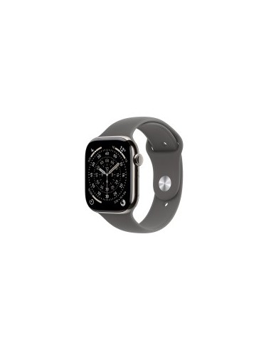 Smartwatch apple watch s11&nbsp;gps + cellular 46mm natural titanium case stone grey sport band m - l