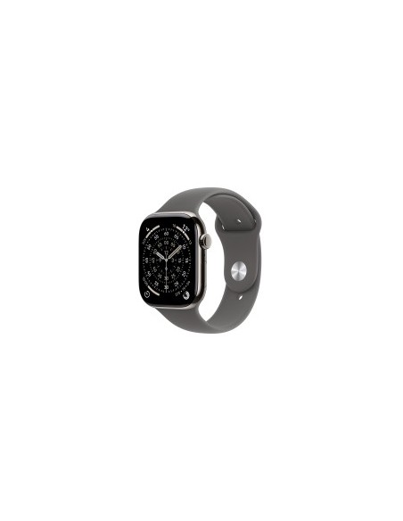 Smartwatch apple watch s11&nbsp;gps + cellular 46mm natural titanium case stone grey sport band m - l