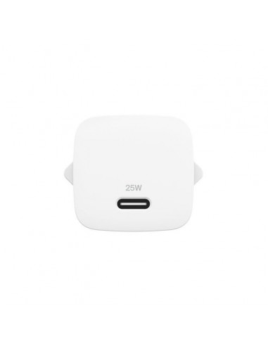 Cargador de pared belkin wca012kq1mwh - b6 25w 1x usb tipo c blanco + cable usb tipo c