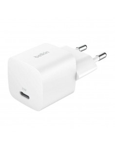 Cargador de pared belkin wca012kqwh 25w 1x usb tipo c blanco