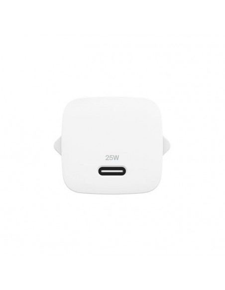 Cargador de pared belkin wca012kqwh 25w 1x usb tipo c blanco Cargador de pared belkin wca012kqwh 25w 1x usb tipo c blanco