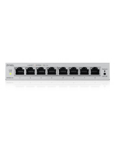Switch 8 puertos zyxel gs1200 - 8v3 8xgbe