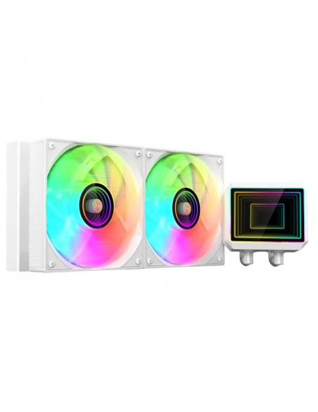 Kit refrigeracion liquida mars gaming ml - two240w argb 2x 120mm blanco