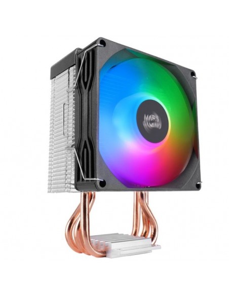 Ventilador disipador cpu mars gaming mcpux3 frgb 90mm negro