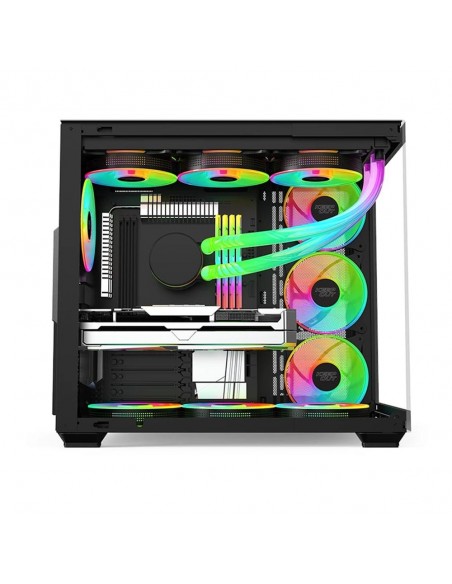 Caja ordenador gaming xc - 800 pro matx argb cristal templado negra Caja ordenador gaming xc - 800 pro matx argb cristal templado negra