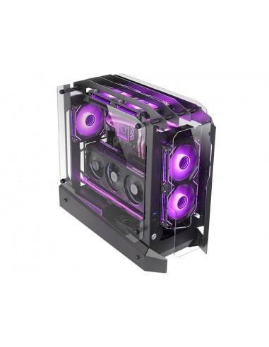 Caja ordenador mars gaming mcedge atx cristal templado negro