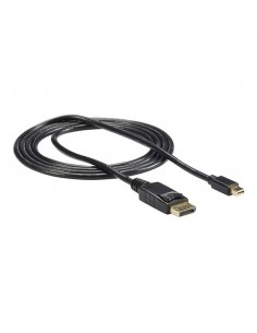 Cable displayport a mini dp 3m - macho - macho - negro