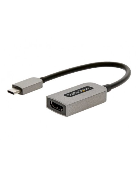 Cable usb tipo c a hdmi 4k startech 13cm - macho - hembra - gris Cable usb tipo c a hdmi 4k startech 13cm - macho - hembra - gris