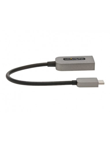 Cable usb tipo c a hdmi 4k startech 13cm - macho - hembra - gris